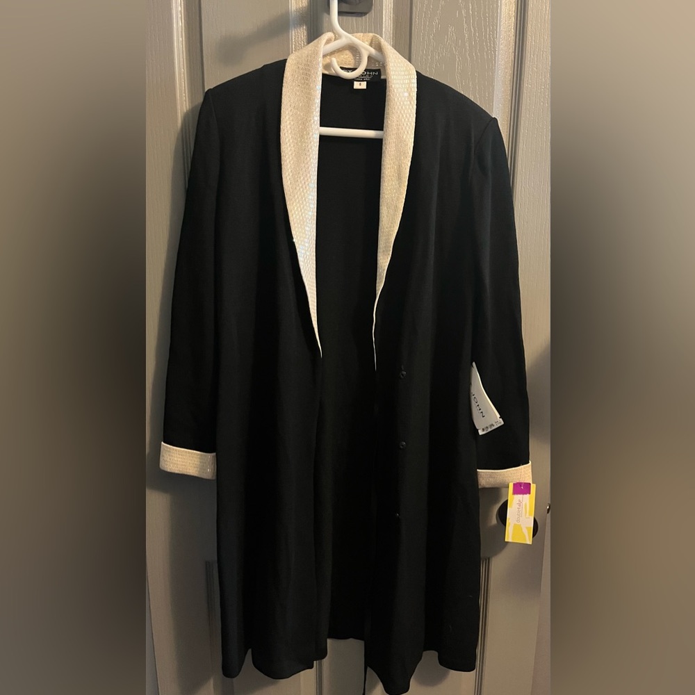 Black and White Long Coat